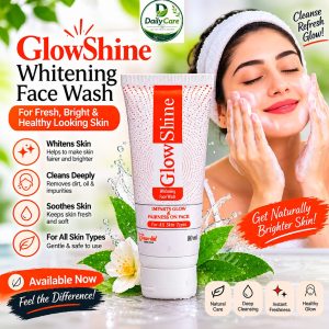 Glow Shine Whitening Face Wash 80ml for All Skin Types | Glow-Enhancing Facial Cleanser